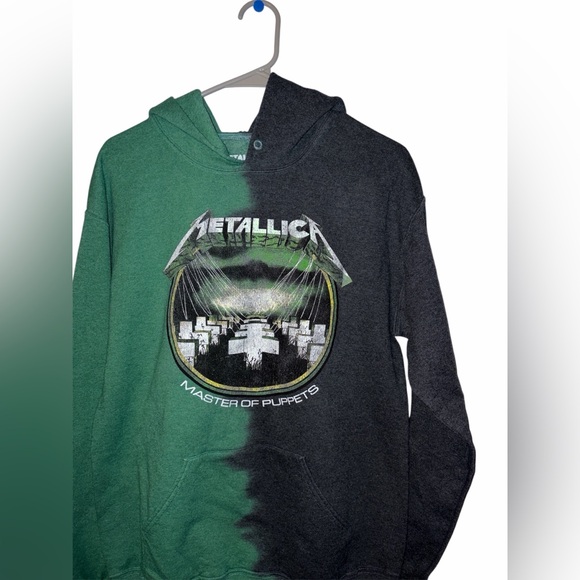 Metallica Master Of Puppets Split-Dye Hoodie Star Small Unisex - Picture 2 of 5